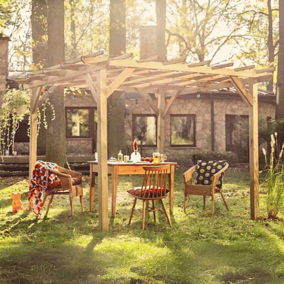 pergola autoportante en bois