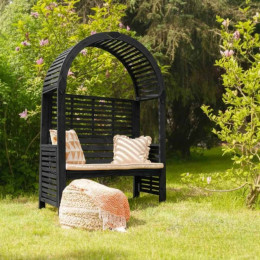 banc de jardin avec pergola en bois Roccolo
