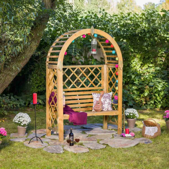 banc en bois exterieur pour jardin JAGRAM