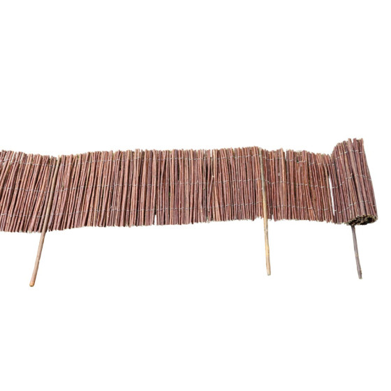 bordure de jardin en osier