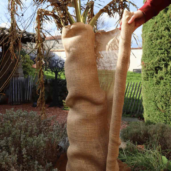 toile de jute exterieur protection contre le froid