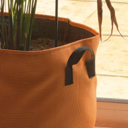 pot en tissu orange 50 litres