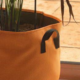 pot en tissu orange 50 litres
