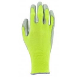 gants de jardinage femme confort vert anis