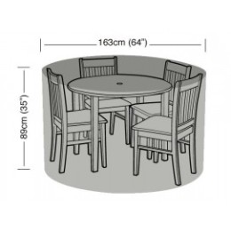 Housse de protection table ronde et 4 chaises
