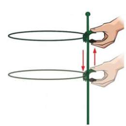 Tuteur 1 support 1 m avec un anneau cercle diamètre 32 cm