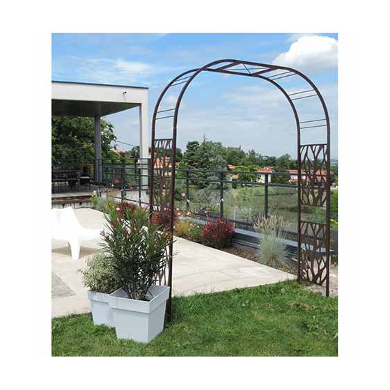 Arche de jardin pour plantes grimpantes en acier