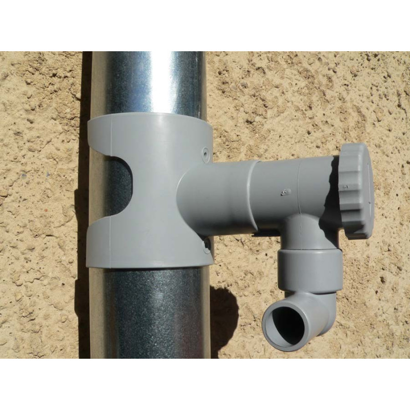Collecteur d'eau de pluie pour gouttières COLLECT11 PVC diamètre