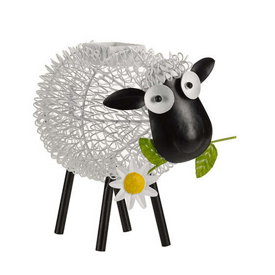Mouton décoratif solaire en métal