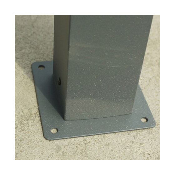 Carport aluminium gris pour camionnette, camping-car, caravane