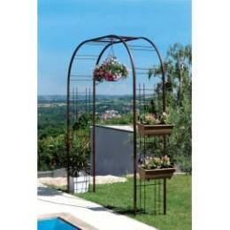 Arche De Jardin En Acier Galvanisé Pour Plantes Grimpantes - Support Rosiers, Pergola - Vert, 230cm