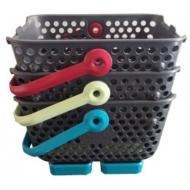 Lot 3 paniers de cueillette Kajo 4 L en plastique ajouré