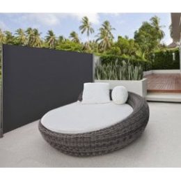paravent extérieur rétractable 160 - 300 cm pour terrasse