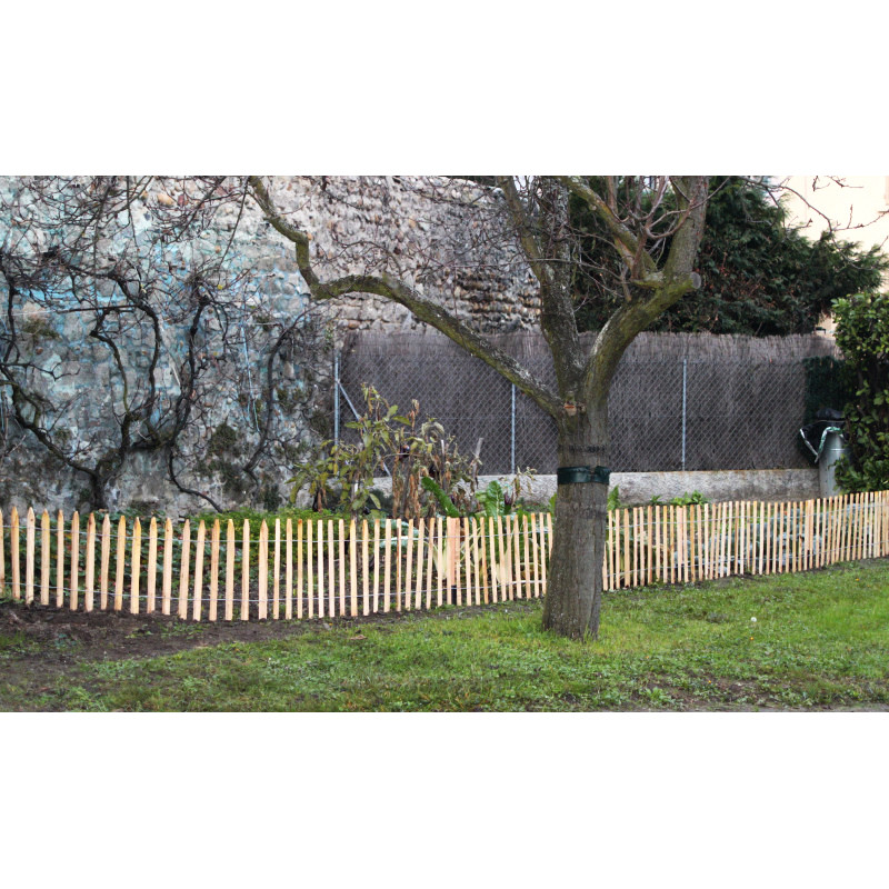 Ganivelle en Châtaignier - Clôture de jardin esthétique et durable
