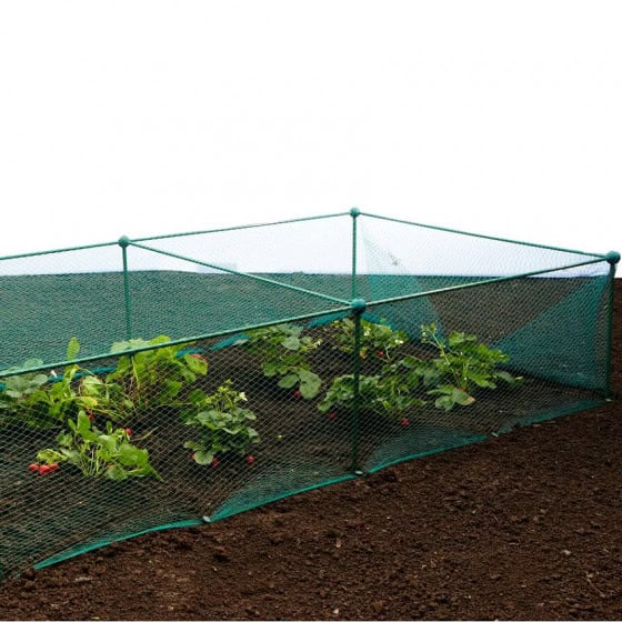 Enclos de jardin potager 2 x 1 m (filet + voile d'hivernage)