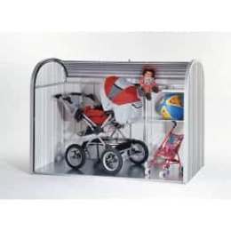 Coffre de rangement metal vélo et poubelle porte coulissante 2080 L