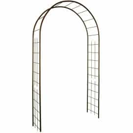 Arche de jardin en métal fer vieilli