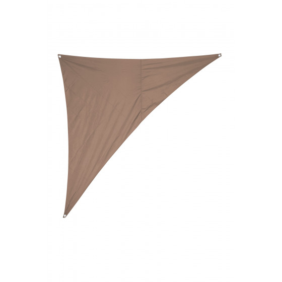 Voile d'ombrage triangulaire 2,8 x 2,8 x 4 m 265 gr/m2 sable