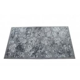 Tapis paillasson anti dérapant gris et blanc 66 x 110 cm