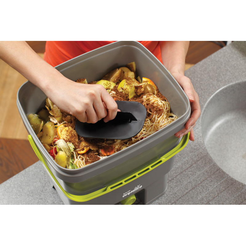 Bac à compost, seau de cuisine, seau à compost inodore pour les déchets  alimentaires de cuisine, avec poignée et 2 ombles