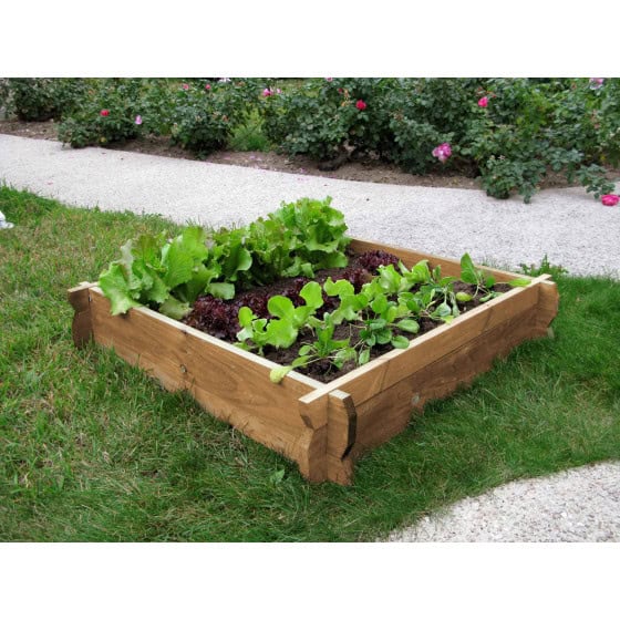 Carré potager en bois non traité H 22 cm