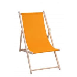 Chilienne bois en toile jaune