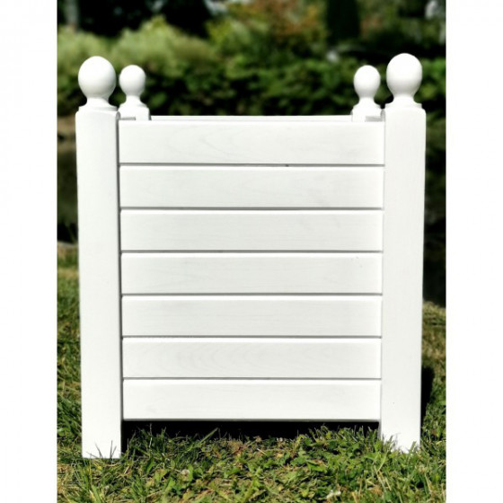 Bac carré en châtaignier style oranger blanc