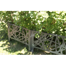 bordure de jardin gris anthracite