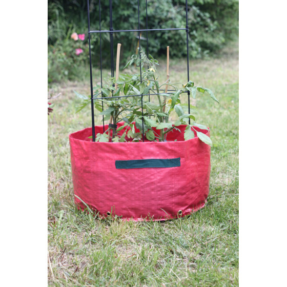 Sac à plantation pour tomates avec tuteur