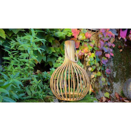 lampe bambou à poser
