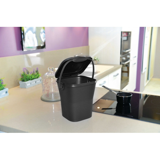 Seau compost gris anthracite cuisine