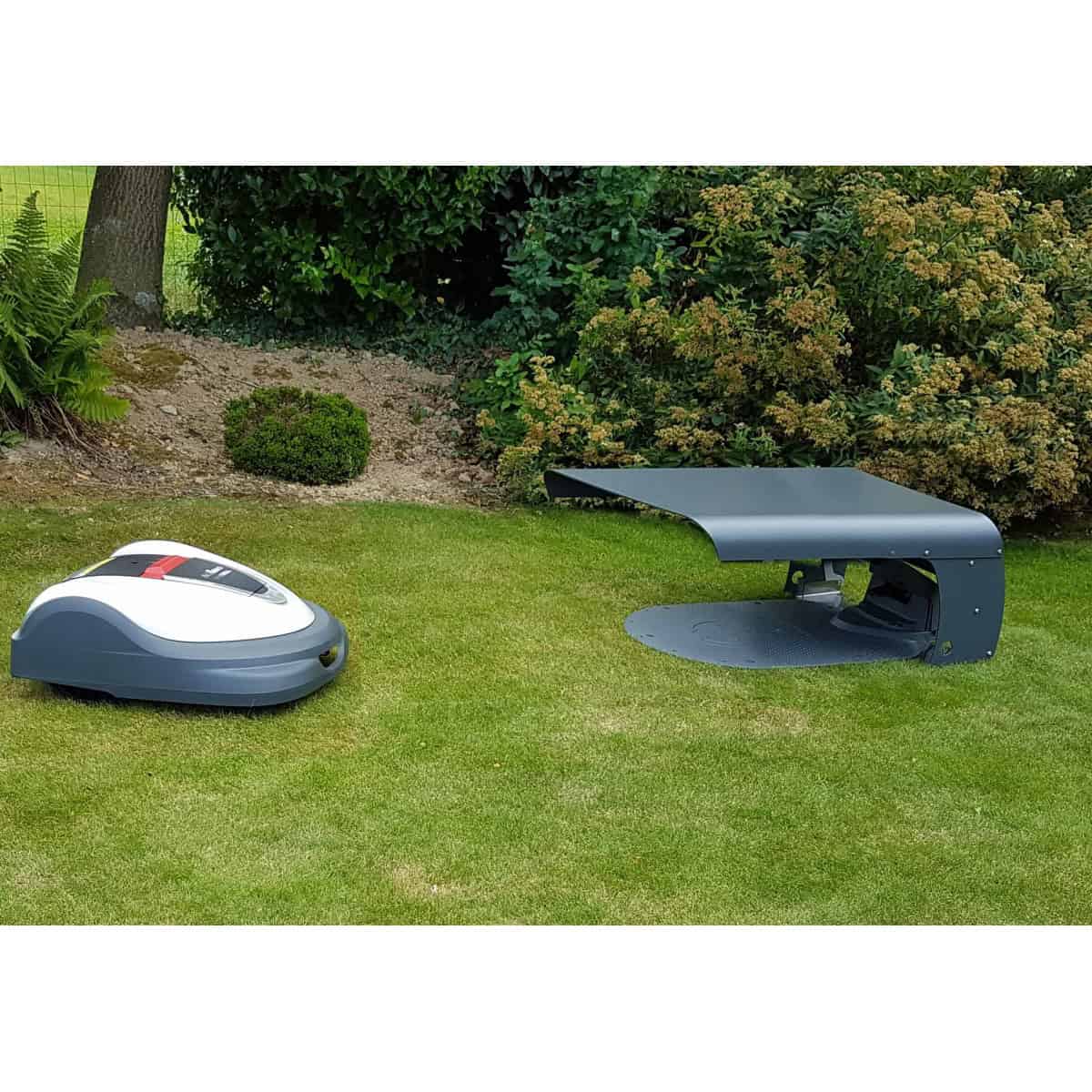 Garage pour tondeuse à gazon Robot de jardin Capot de protection solaire  Robot de tonte Toit de pelouse Robot de jardin