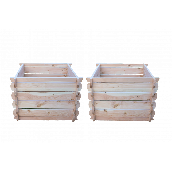 deux composteurs en bois 350 litres