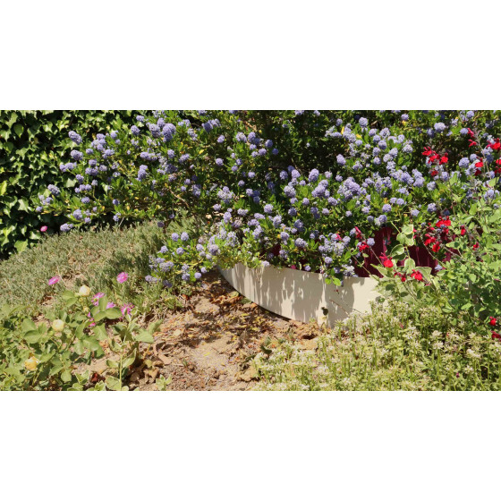 Bordure de jardin acier gris