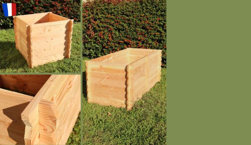 Potager surélevé en bois 